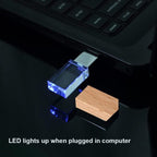 Novelty Crystal USB 2.0 Flash Drive